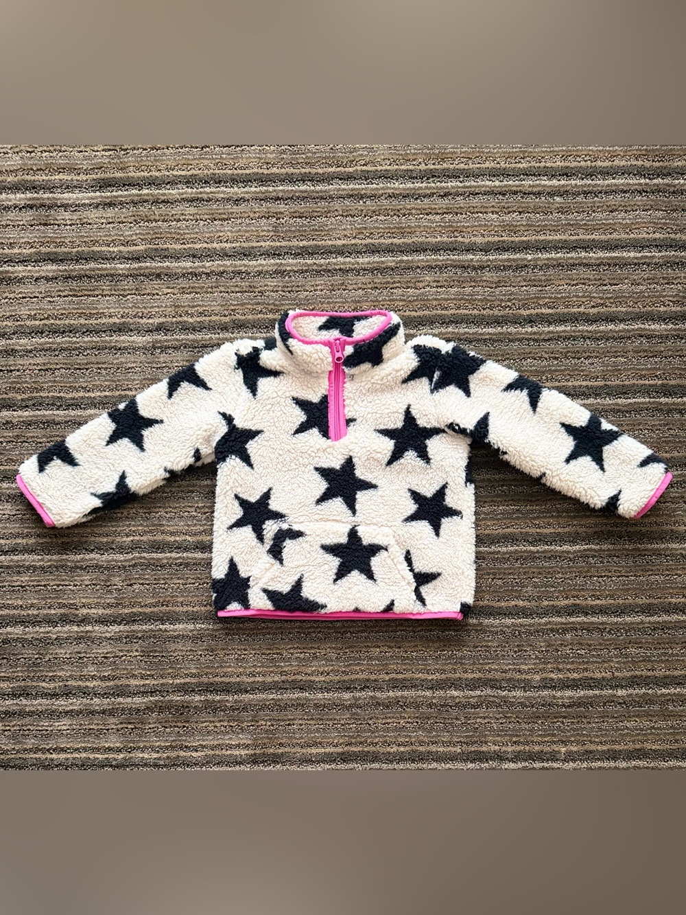 The Children's Place Toddler Girl White Sherpa Half Zip Pullover
